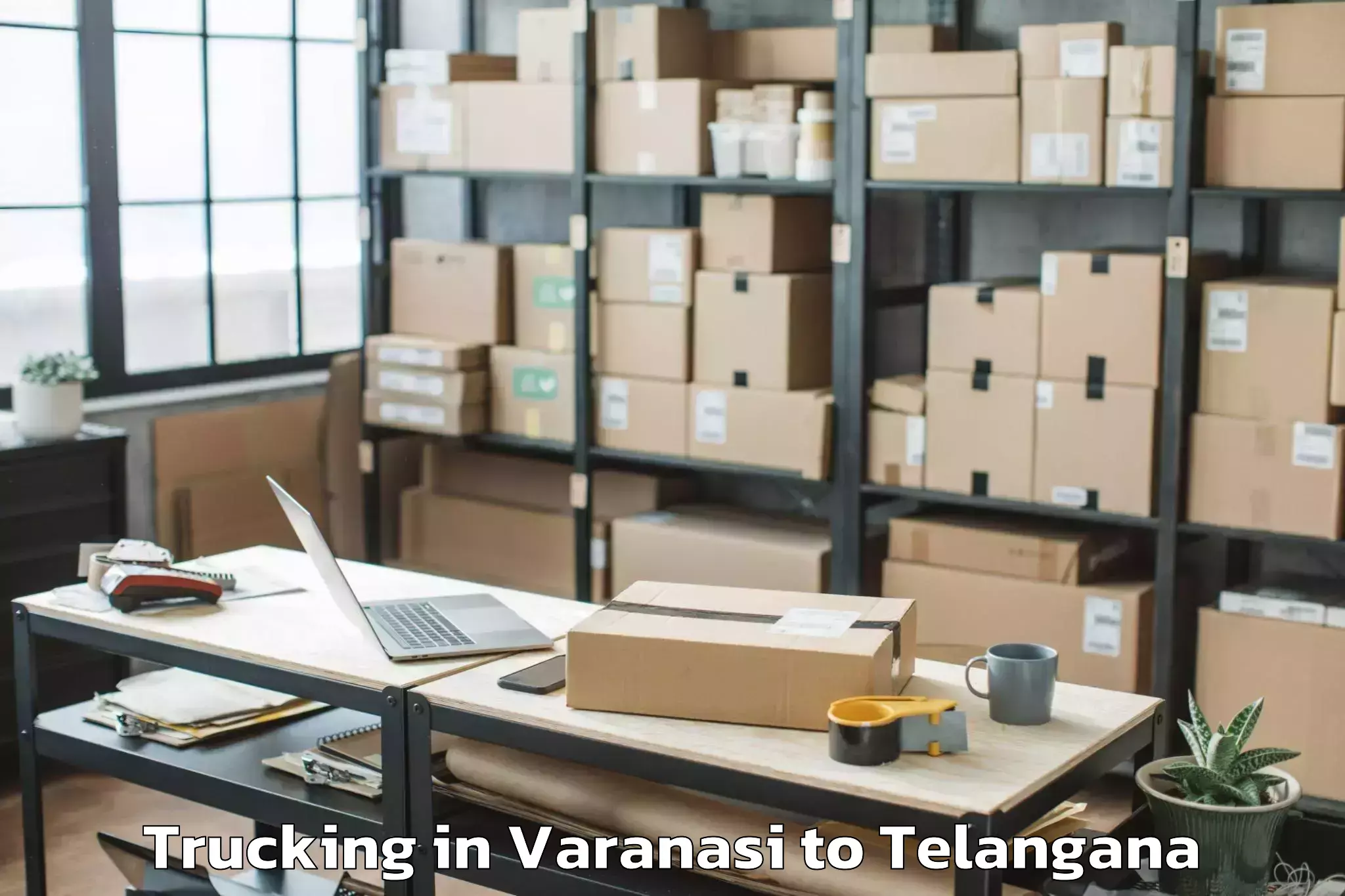 Top Varanasi to Velpur Trucking Available